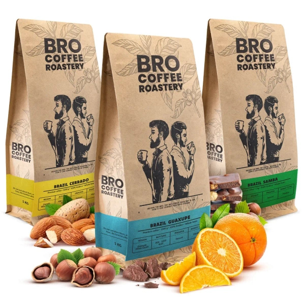 Σετ καφέ Bro Coffee Roastery Brazil Samba + Brazil Guaxupe + Brazil Cerrado 3x1kg (3kg)