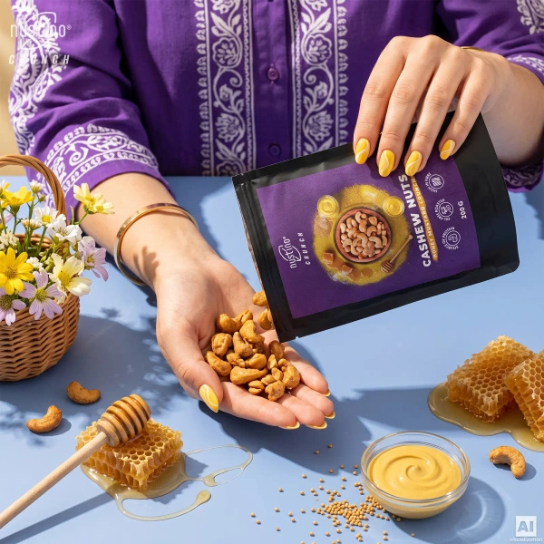 Nustino Crunch – καβουρδισμένα κάσιους – Honey Mustard Crunch 200 γρ.