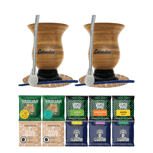 Σετ Yerba Mate 10x50g 2x Calabash + 2x Bombilla