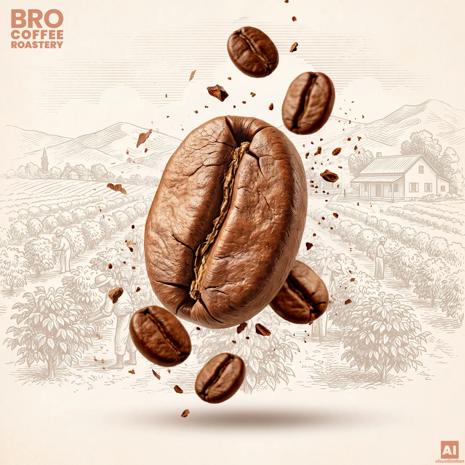 Κόκκοι αραβικής και ρομπούστας - Bro Coffee Roastery Crema Rumba