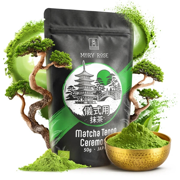 Mary Rose – Ιαπωνικό πράσινο τσάι Matcha Tenno (BIO) Τελετουργικό 50 γρ.