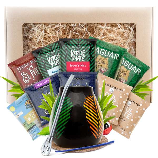 Σετ δώρου Yerba Mate 10x50γρ 500γρ Καλαμπάς + Bombilla