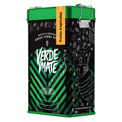 Yerbera – Μεταλλικό κουτί + Verde Mate Green Frutos Tropicales 0,5 κιλά