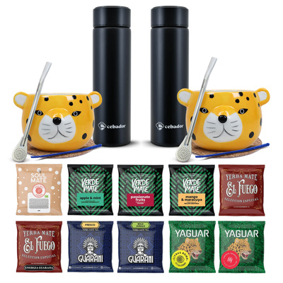 Σετ Yerba Mate Thermos Bombilla για δύο άτομα 500g