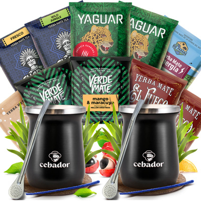 Σετ Yerba Mate για δύο άτομα 10x50g 500g 2x TermoMate + 2x Bombilla
