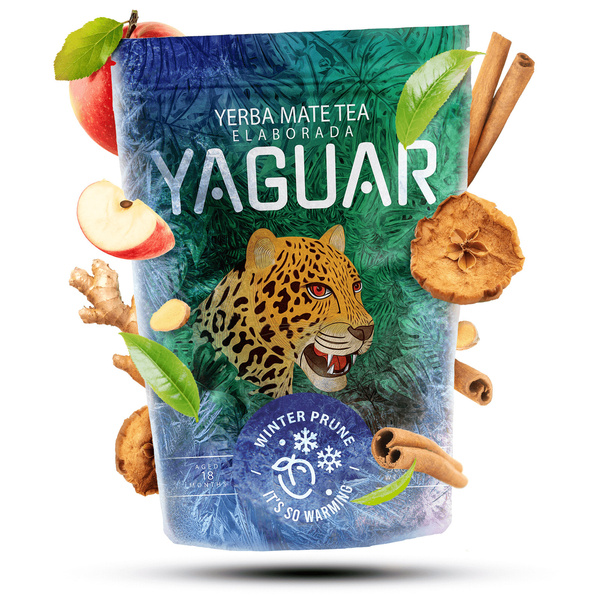 Χειμερινό σετ δώρου Yerba Mate Yaguar Winter Prune 0,5kg