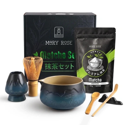 Σετ δώρου: ιαπωνικό premium matcha + matchawan + αξεσουάρ από μπαμπού