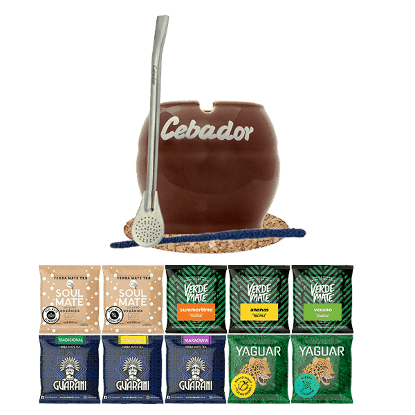 Σετ Yerba Mate 10x50g Calabash + Bombilla