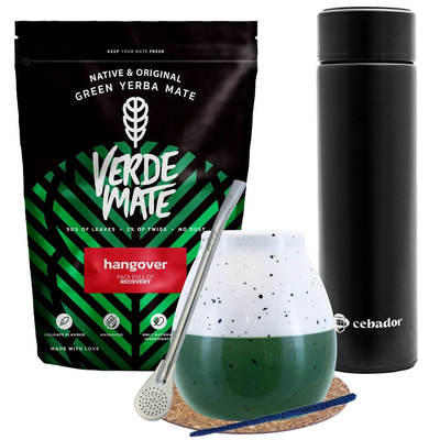 Yerba Verde Mate Hangover σετ 500g + θερμός