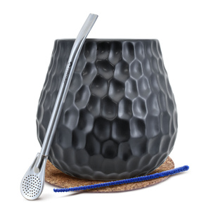 Σετ κολοκύθα + Bombilla 19cm για yerba mate