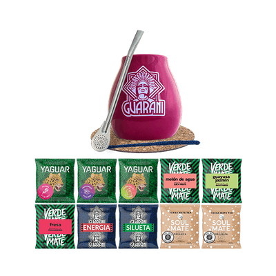 Σετ Yerba Mate 500g Mate Gourd Bombilla 10x50g