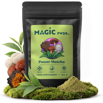 Magic Pwdr – Power Matcha – Energy & Focus Blend 100 γρ.