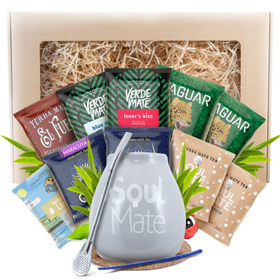Σετ δώρου Yerba Mate 10x50γρ 500γρ Καλαμπάς + Bombilla