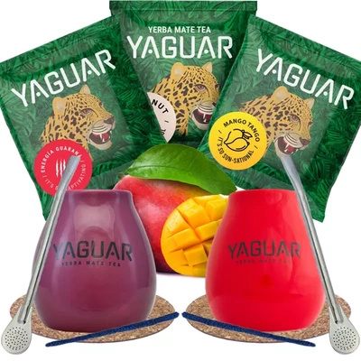 Σετ Yerba Mate για ζευγάρια Φρούτα Yaguar